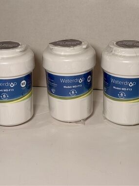 3 PACK Waterdrop WD-F13 Refrigerator Water Filter Replacements For GE@ Sealed